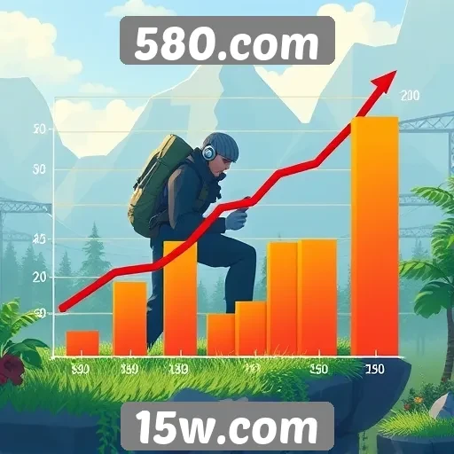Estatísticas de crescimento do tráfego no 580.com